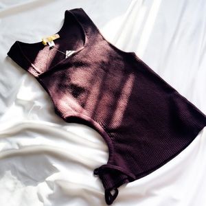 Brown Cutout Top Urban Outfitters